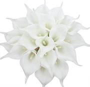 20 Pcs Artificial Calla Lily Bouquets Real Touch Silk Flowers for Centerpieces