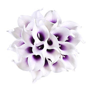 20 Pcs Artificial Calla Lily Bouquets Real Touch Silk Flowers for Centerpieces