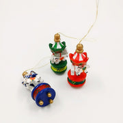 6 Pcs Carousel Ornament Sets with Rope for Christmas Tree Decor Bulk Holiday Decorations
