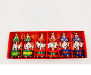 6 Pcs Carousel Ornament Sets with Rope for Christmas Tree Decor Bulk Holiday Decorations