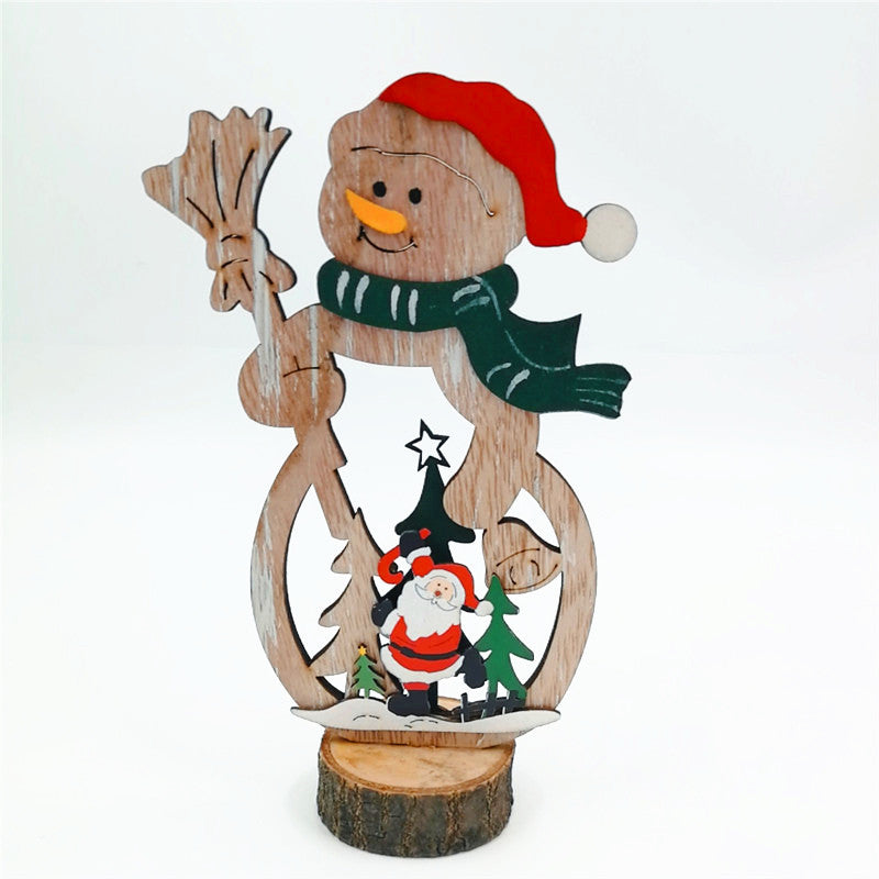 Christmas Table Ornaments Set with Xmas Tree and Snowman Decorations for Holiday Party Centerpiece Bulk Pack