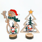 Christmas Table Ornaments Set with Xmas Tree and Snowman Decorations for Holiday Party Centerpiece Bulk Pack