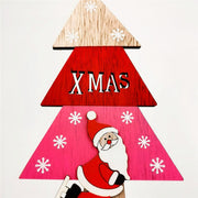 10 Pcs Christmas Sign Ornaments with Santa Claus, Snowman, Reindeer for Desk, Fireplace, Bookshelf Decor