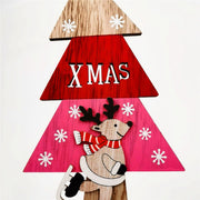10 Pcs Christmas Sign Ornaments with Santa Claus, Snowman, Reindeer for Desk, Fireplace, Bookshelf Decor