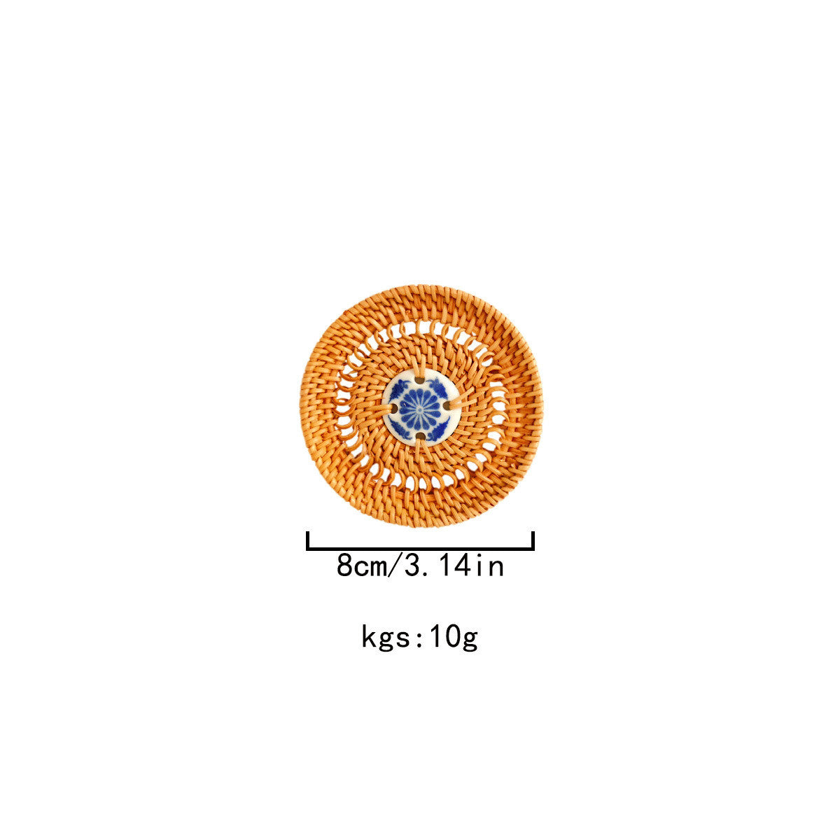 Vietnamese Autumn Vine Woven Coasters | Hollow-Out Design Heat-Resistant Table Mats 3.1"/3.9"/5.1"