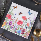 Bulk 5 Pack Butterfly Flower Paper Napkins Decoupage Napkin Wedding Easter Hotel Bathroom Daily Necessities Wholesale