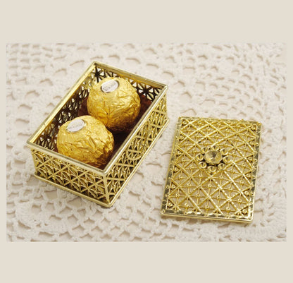 Bulk 12 Pack Hollow-out Storage Boxes Candy Favor Boxes for Wedding Baby Shower Birthday Party Wholesale