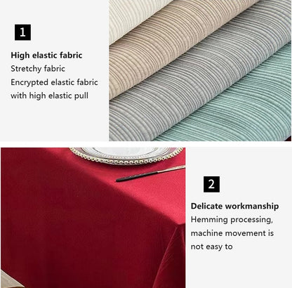 Bulk Rectangle Tablecloth Waterproof Fabric Decorative Table Cover for Dining Kitchen Wholesale