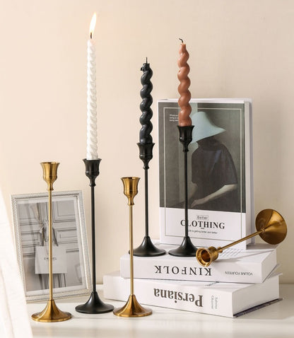 Bulk 3 Pcs Taper Candlestick Holders for Wedding Events Centerpiece Table Decor Wholesale