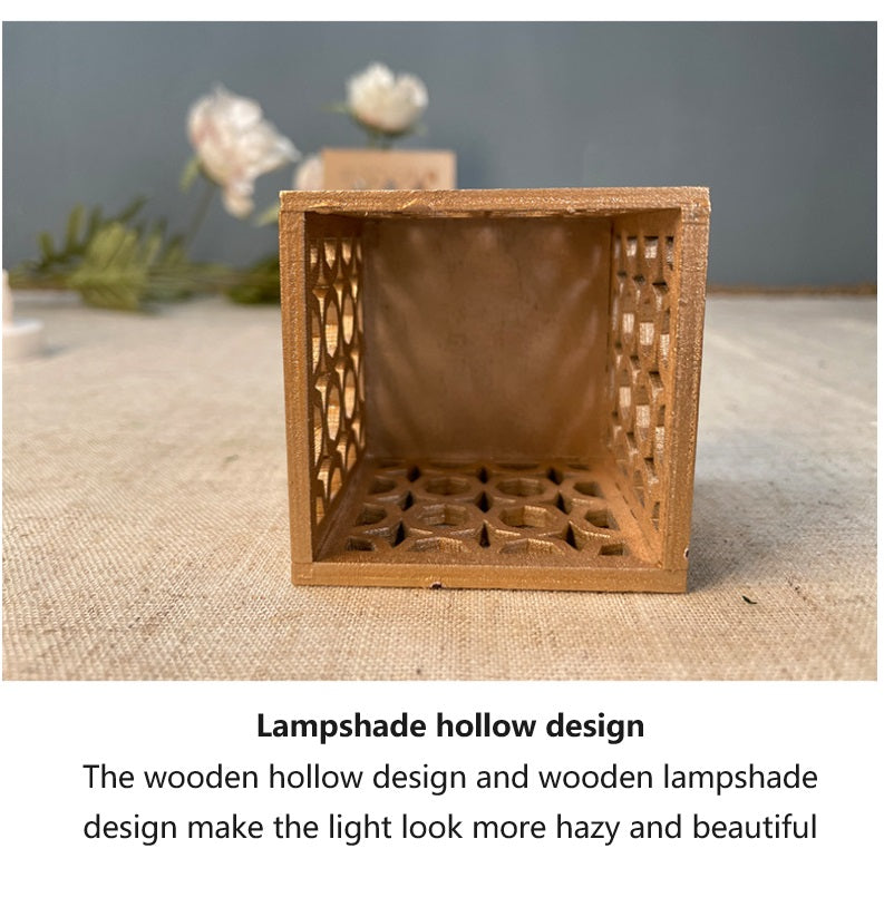 Bulk Pillar Candle Holder Hollow-out Wood Candlestick Decorative for Home Garden Wedding Party Table Centerpiece Wholesale