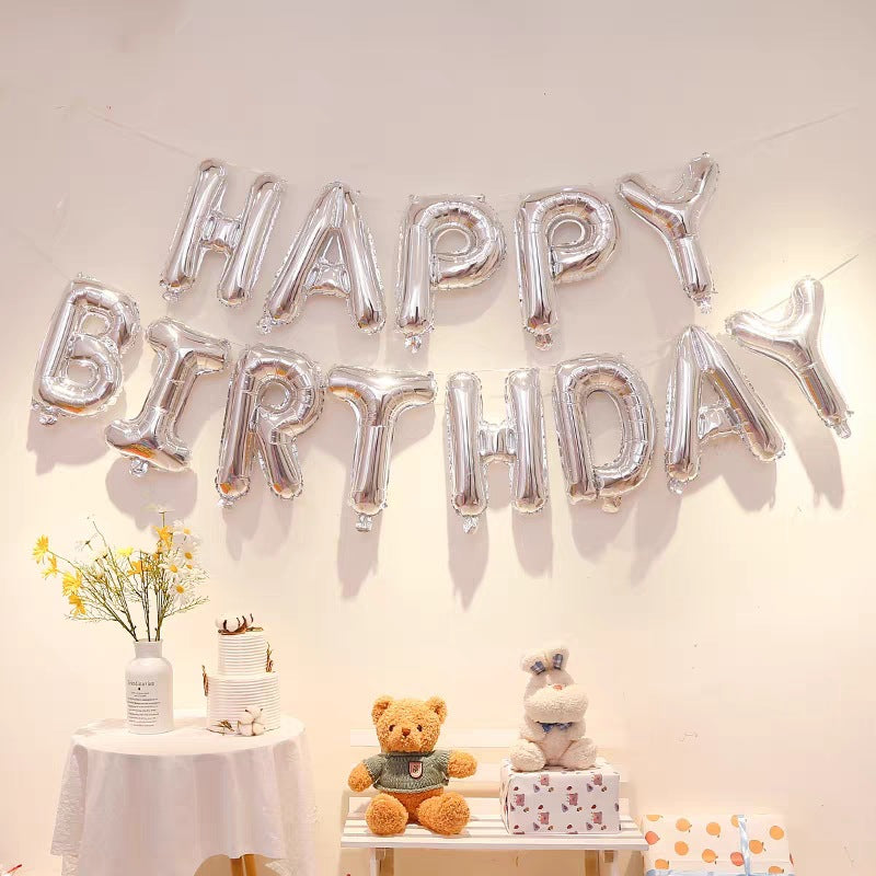 Bulk 16 Inch Happy Birthday Balloon Banner for Birthday Party Decorations Wholesale