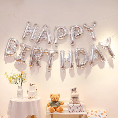 Bulk 16 Inch Happy Birthday Balloon Banner for Birthday Party Decorations Wholesale