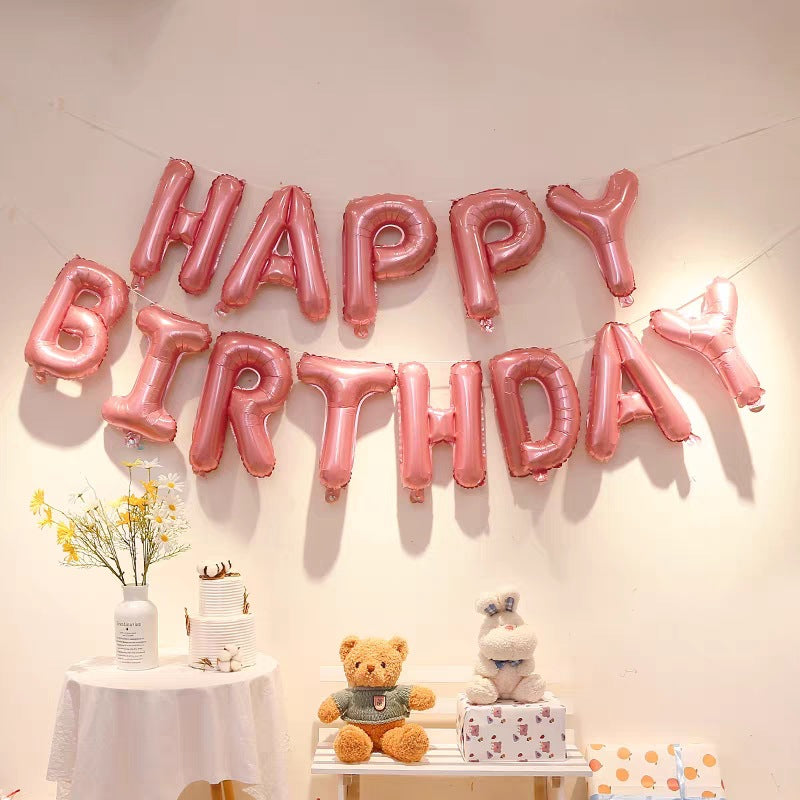 Bulk 16 Inch Happy Birthday Balloon Banner for Birthday Party Decorations Wholesale