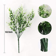 Artificial Greenery Plants Lavender Bulk 10 Pcs UV Resistant Shrubs for Outdoors Hanging Planters Window Box Indoor Decor