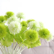 Dianthus Barbatus Artificial Ball Flowers 10 Stems Real Touch Silk 12 Inch