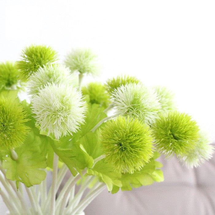 Dianthus Barbatus Artificial Ball Flowers 10 Stems Real Touch Silk 12 Inch