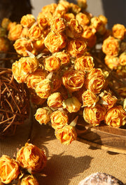 20 Inch Burnt Rose Silk Flowers Artificial Stems 10 Pcs Fall Arrangement Decoration