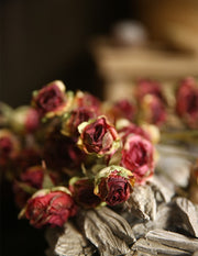 20 Inch Burnt Rose Silk Flowers Artificial Stems 10 Pcs Fall Arrangement Decoration