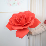 23.6 Inch Giant Artificial Rose Stems 10 Pcs Large PE Foam Flowers for Wedding Backdrops and Event Decor