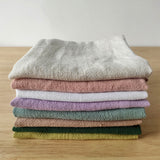 Linen-Cotton Napkins for Home Kitchen - 15.75x15.75 Inches Solid Color Square Dinner Napkins/Tea Towels