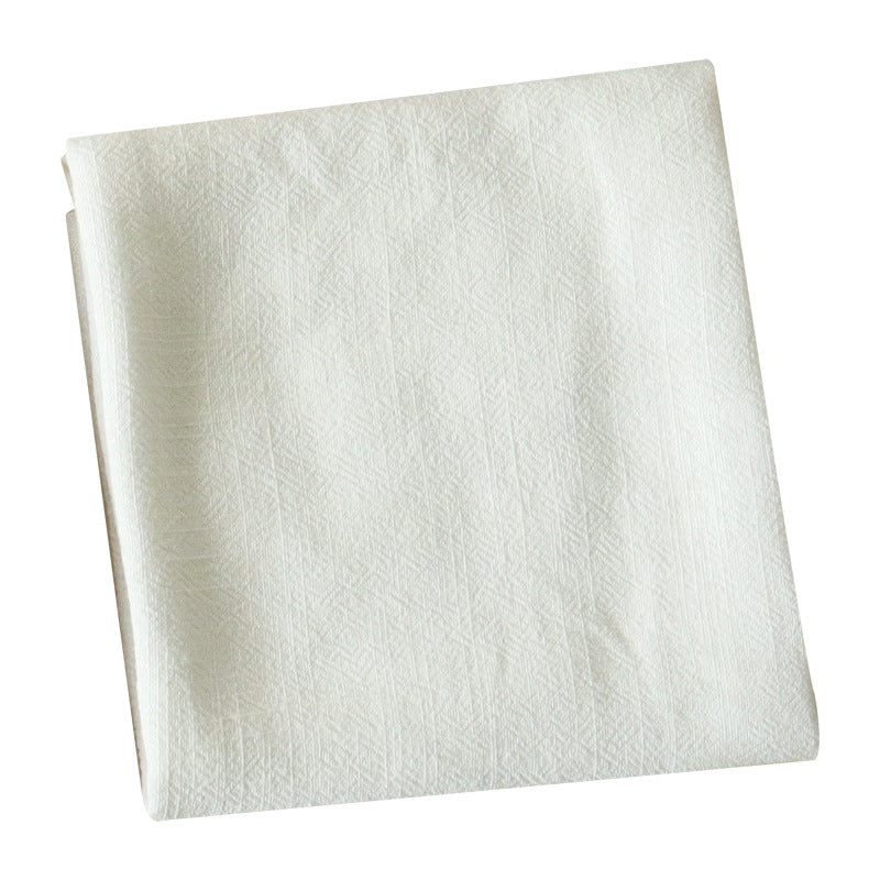 Linen-Cotton Napkins for Home Kitchen - 15.75x15.75 Inches Solid Color Square Dinner Napkins/Tea Towels