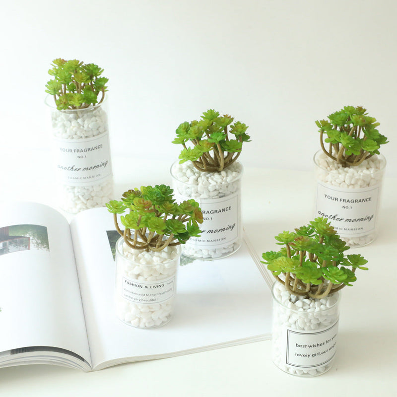 24 Heads Artificial Succulent Plant Bulk Pack for DIY Flower Arrangements and Home Decor