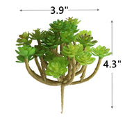 24 Heads Artificial Succulent Plant Bulk Pack for DIY Flower Arrangements and Home Decor