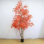 Artificial Japanese Maple Silk Tree 36 Inch Fall Colors Lifelike Plant with Basket Decoration Bulk Wholesale