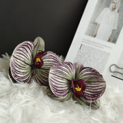 24 Pcs Artificial Phalaenopsis Orchid Heads, Ultra Realistic Touch, Bulk Cake Decoration