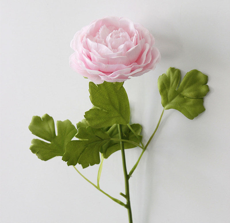 17 Inch Artificial Ranunculus Stems Persian Buttercup Silk Flowers Bulk Quantity