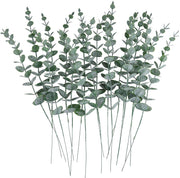12 Pcs Artificial Eucalyptus Leaves Stems 12 Inch Real Touch Greenery for Floral Arrangement Wedding Bouquets Centerpiece