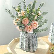 12 Pcs Artificial Eucalyptus Leaves Stems 12 Inch Real Touch Greenery for Floral Arrangement Wedding Bouquets Centerpiece