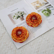 25 Pcs Calendula Mum Artificial Flower Heads for DIY Crafts Autumn Floral Arrangement