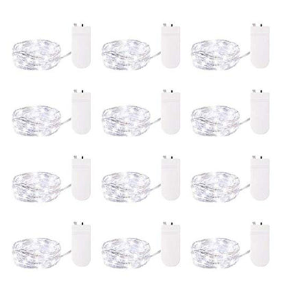 Bulk 12 Pack 6.56 ft 20 LED Battery Operated Fairy Lights for DIY Crafts Wedding Centerpieces Party Bedroom and Christmas Decorations Wholesale