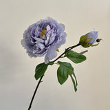 26" Artificial Peony Flower Stem, Faux Peony for Living Room Decor, Table Centerpiece & Home Accent