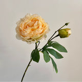 26" Artificial Peony Flower Stem, Faux Peony for Living Room Decor, Table Centerpiece & Home Accent