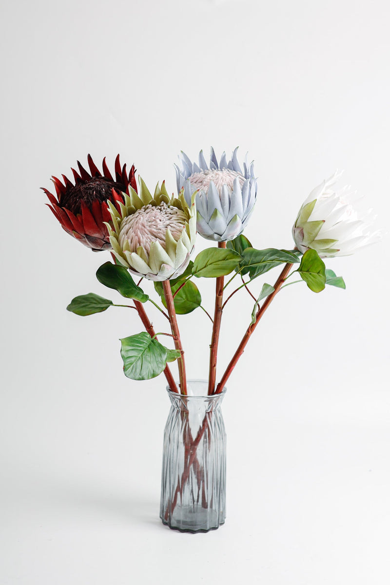 26 Inch Artificial Protea Cynaroides Flower Stem Silk Material