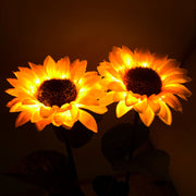 26 Inch Solar Sunflower Lights 10 Pcs Outdoor Garden Decoration Artificial Flowers