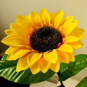 26 Inch Solar Sunflower Lights 10 Pcs Outdoor Garden Decoration Artificial Flowers