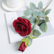 2 Pcs 26 Inch Artificial Rose Spray Branch Stems for Wedding Bouquets Centerpieces Arrangements