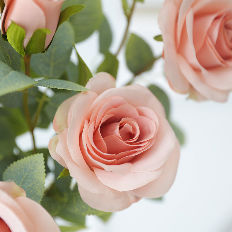 2 Pcs 26 Inch Artificial Rose Spray Branch Stems for Wedding Bouquets Centerpieces Arrangements