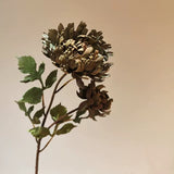 27.17 Inch Autumn Artificial Spider Chrysanthemum Bouquet - 4 Inch Flower Heads, 88g