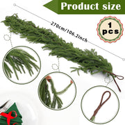 Artificial Norfolk Pine Garland 4 Sizes Bulk Realistic Pine Branches for Decoration