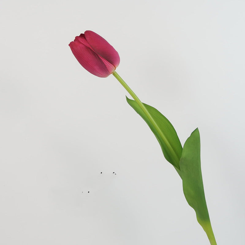Real Touch Tulip Bud Stem, 12 Inch, Artificial Silk Flower
