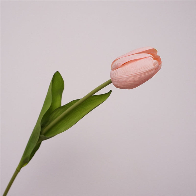 Real Touch Tulip Bud Stem, 12 Inch, Artificial Silk Flower