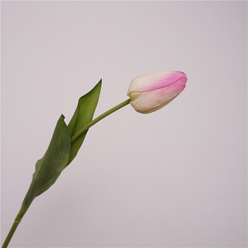 Real Touch Tulip Bud Stem, 12 Inch, Artificial Silk Flower