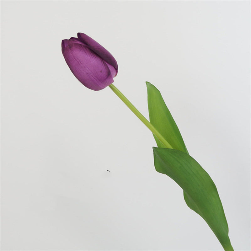 Real Touch Tulip Bud Stem, 12 Inch, Artificial Silk Flower