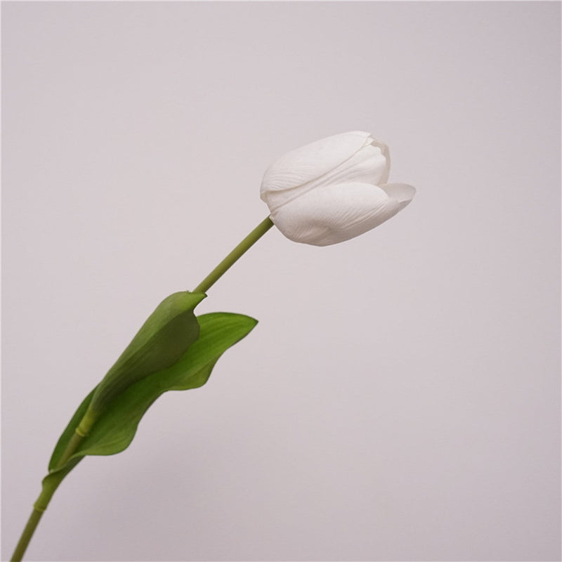 Real Touch Tulip Bud Stem, 12 Inch, Artificial Silk Flower