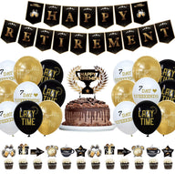 29-Piece Happy Retirement Decor Kit - Banner, Balloons & Cake Toppers