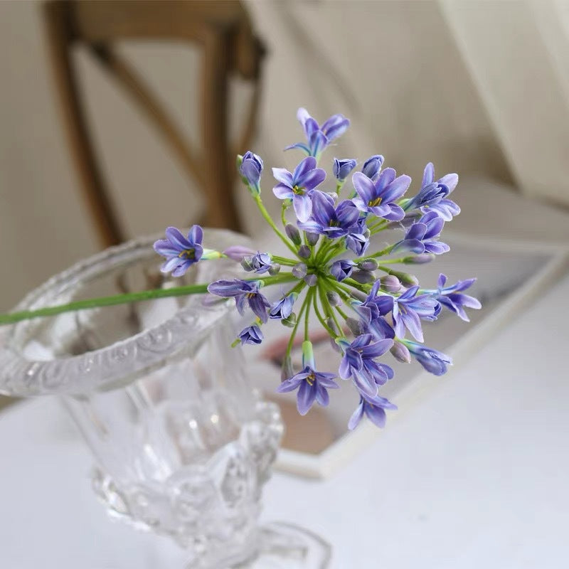 29 Inch Agapanthus Stems Lily of The Nile Flowers 10 Pcs Silk Artificial Bulk
